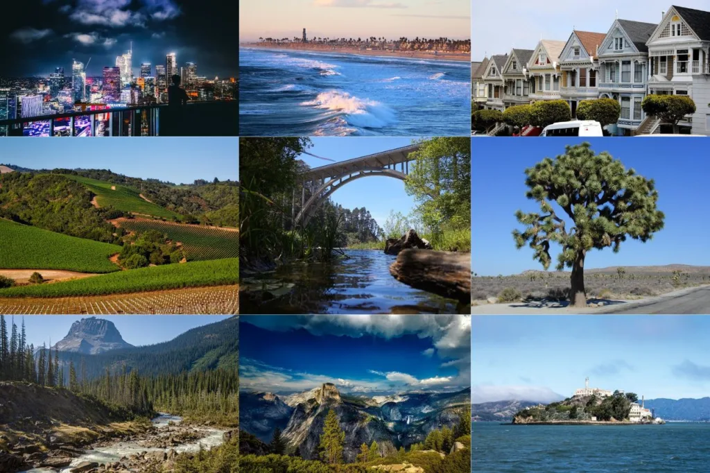 Vacation Spots In California